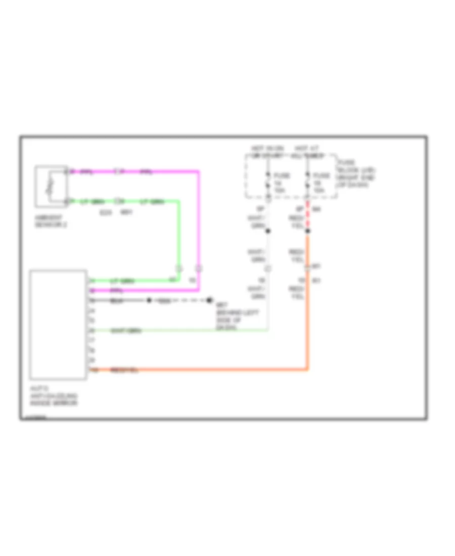 Auto Anti dazzling Mirror Wiring Diagram with Homelink Universal Transceiver for Nissan Frontier Desert Runner 2014