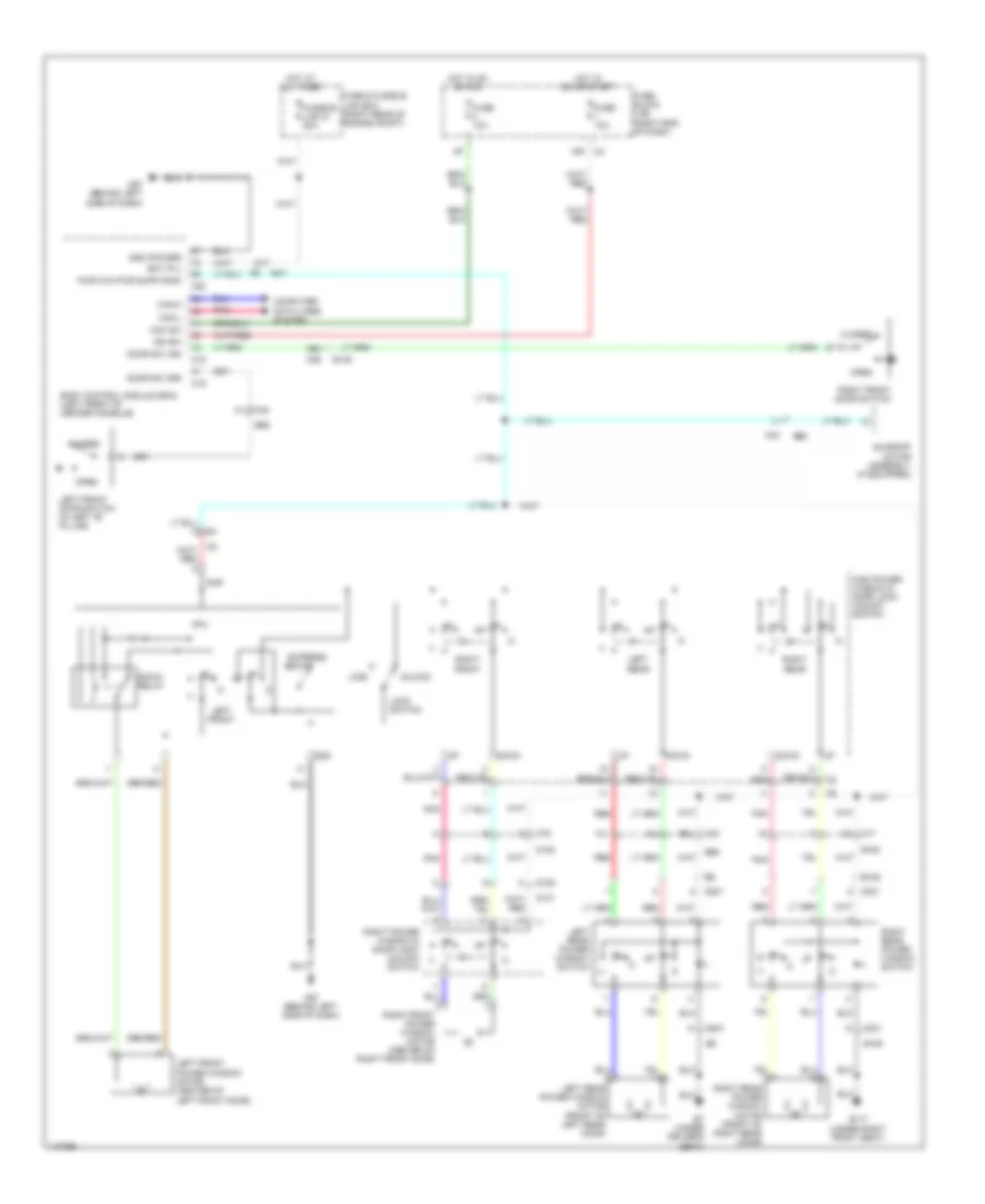 Power Windows Wiring Diagram Crew Cab for Nissan Frontier Desert Runner 2014