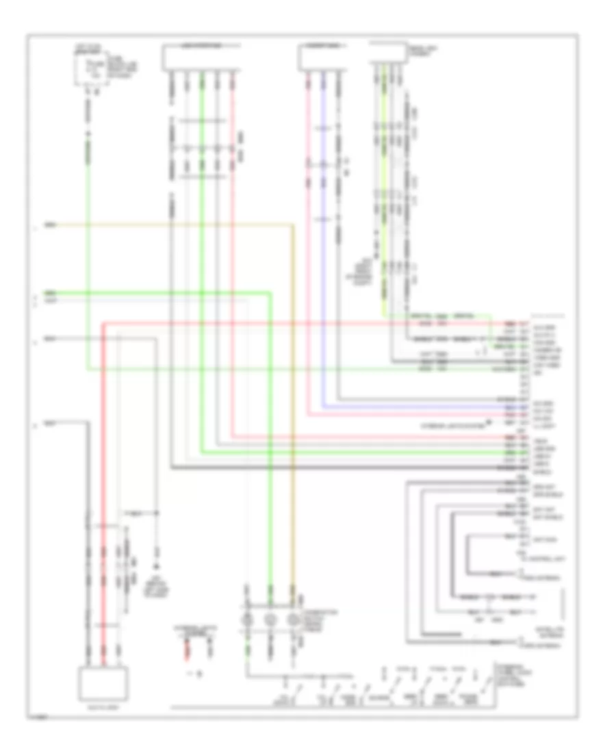 Radio Wiring Diagram, with Navigation (2 of 2) for Nissan Frontier Desert Runner 2014