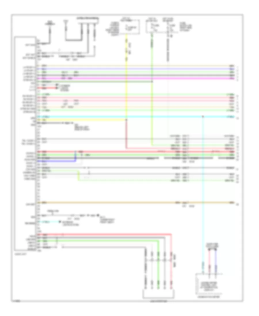 Radio Wiring Diagram without Navigation without Amplifier 1 of 3 for Nissan Frontier Desert Runner 2014