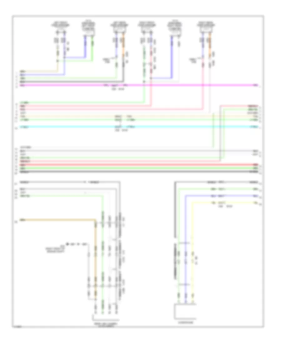 Radio Wiring Diagram, without Navigation without Amplifier (2 of 3) for Nissan Frontier Desert Runner 2014