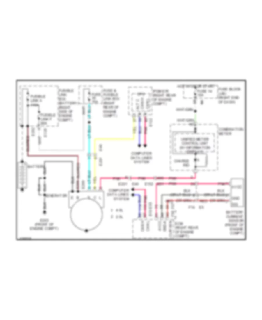 Charging Wiring Diagram for Nissan Frontier Desert Runner 2014