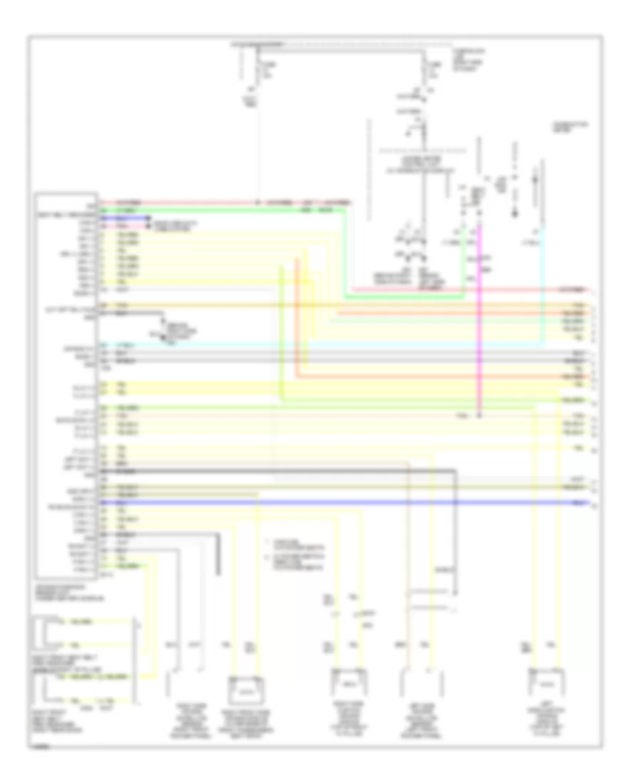 Supplemental Restraints Wiring Diagram 1 of 2 for Nissan Frontier Desert Runner 2014