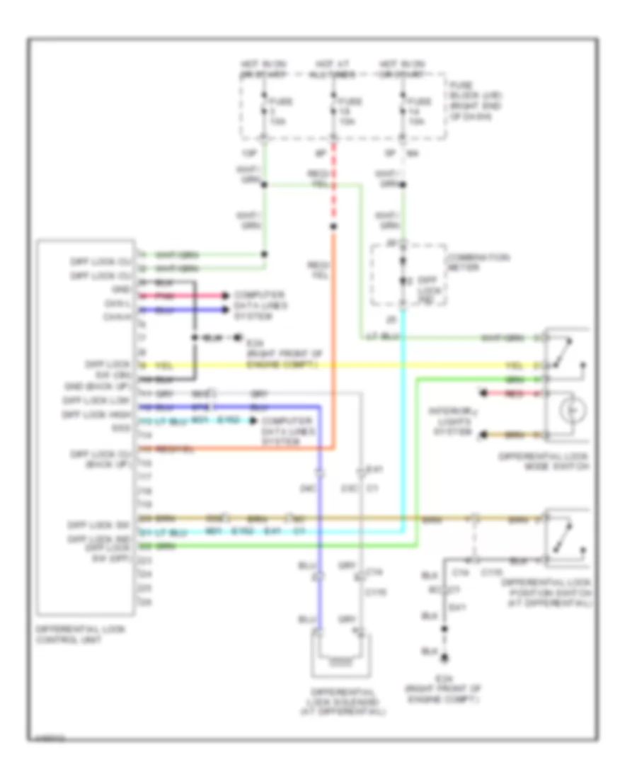 Differential Lock Wiring Diagram for Nissan Frontier Desert Runner 2014