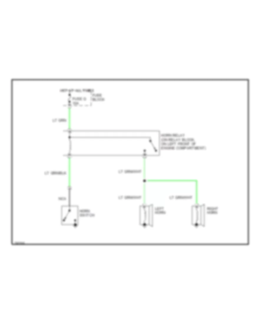 Horn Wiring Diagram for Nissan Pickup 1992