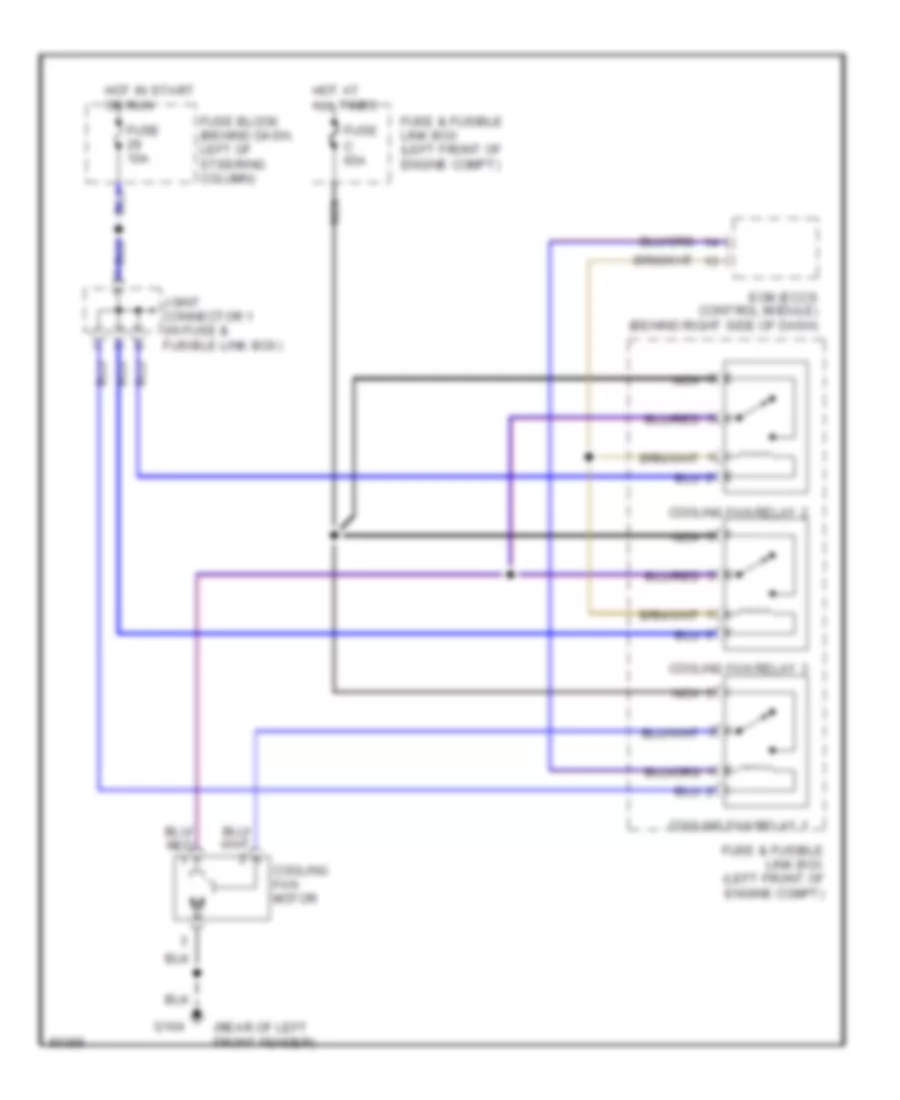 Cooling Fan Wiring Diagram for Nissan Quest GXE 1996