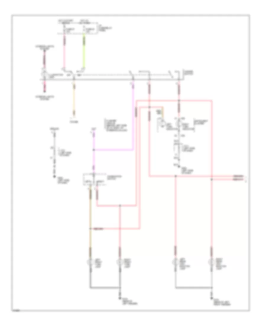 Exterior Lamps Wiring Diagram (1 of 2) for Nissan Quest GXE 1996