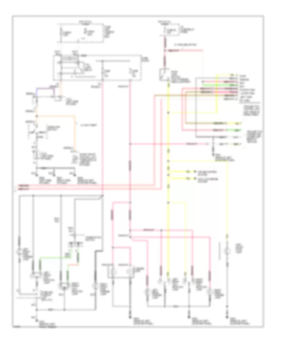 Exterior Lamps Wiring Diagram 2 of 2 for Nissan Quest GXE 1996