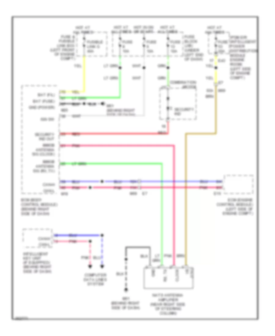 Immobilizer Wiring Diagram for Nissan Versa SL 2011