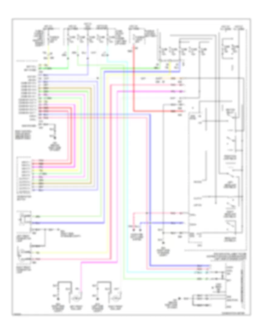 Headlights Wiring Diagram, without DRL for Nissan Versa SL 2011