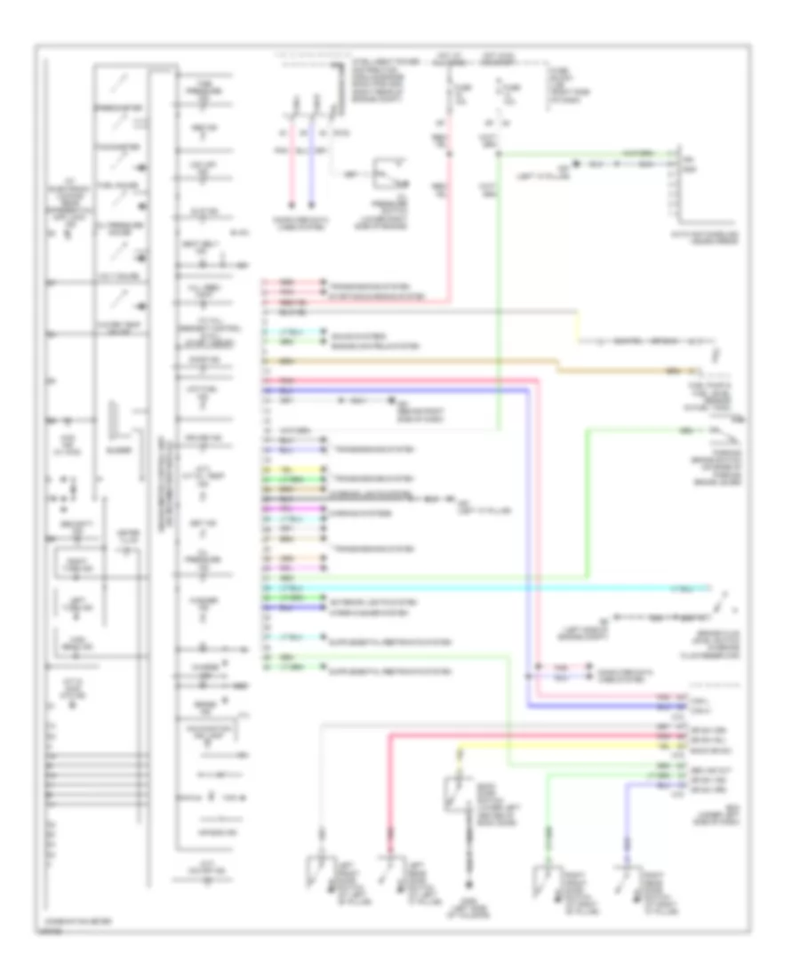 Instrument Cluster Wiring Diagram for Nissan Xterra SE 2009