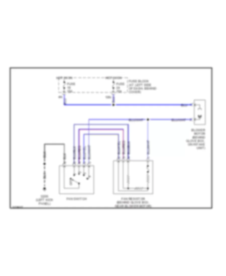 Heater Wiring Diagram for Nissan Frontier SC 2001