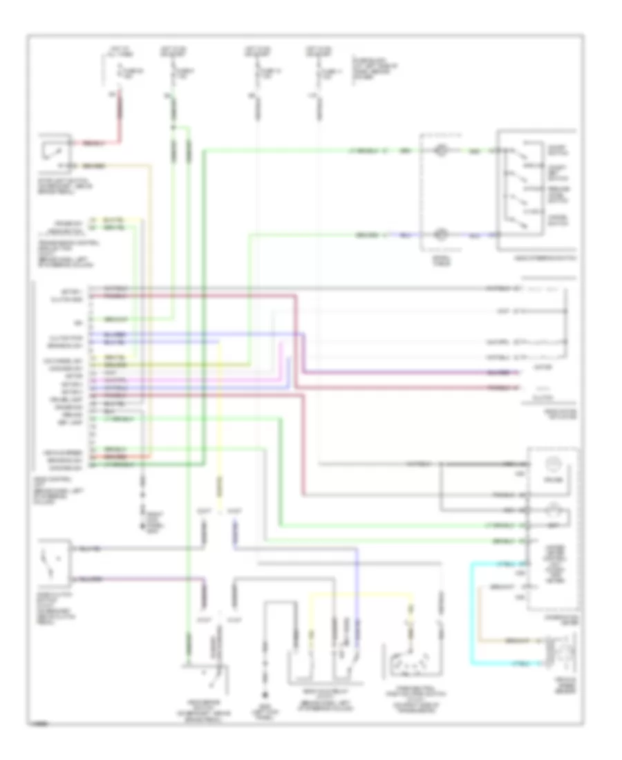 Cruise Control Wiring Diagram for Nissan Frontier SC 2001