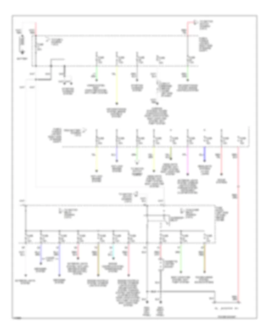 2 4L Power Distribution Wiring Diagram 1 of 2 for Nissan Frontier S C 2001