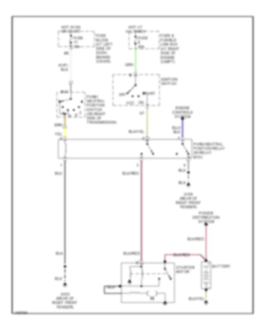 2 4L Starting Wiring Diagram A T for Nissan Frontier S C 2001