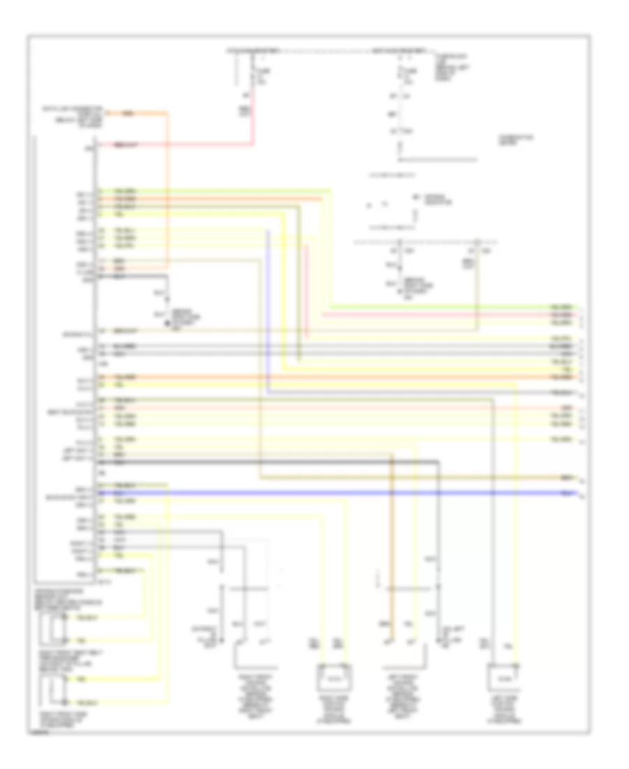 Supplemental Restraints Wiring Diagram 1 of 2 for Nissan Altima S 2005