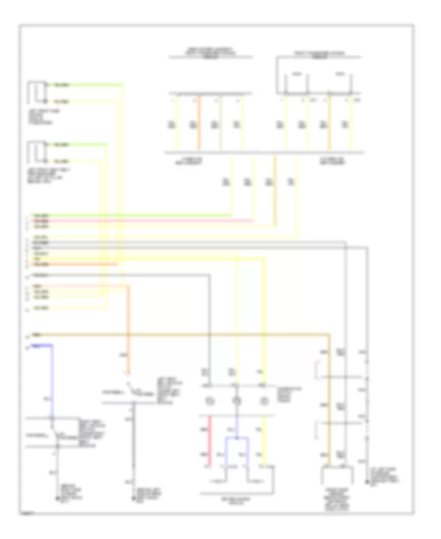 Supplemental Restraints Wiring Diagram 2 of 2 for Nissan Altima S 2005