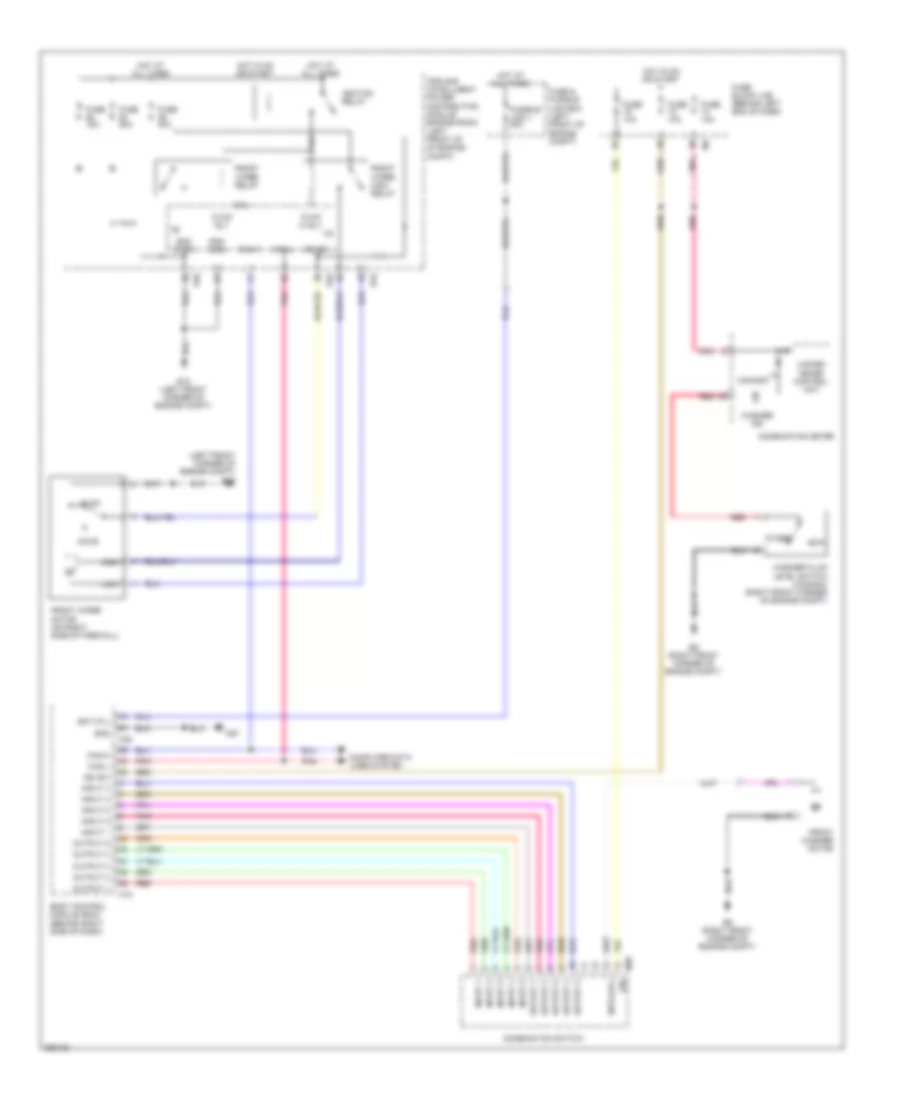 Электросхема стеклоочистителя, дворников и омывателя для Nissan Sentra SE-R Spec V 2007