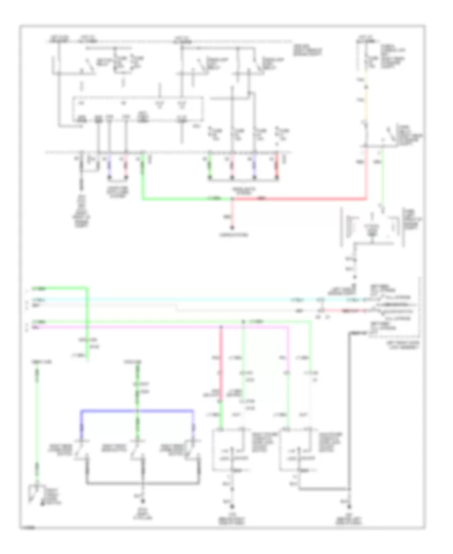 Forced Entry Wiring Diagram (2 of 2) for Nissan Frontier PRO-4X 2014