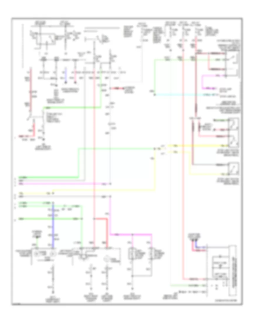 Exterior Lamps Wiring Diagram (2 of 2) for Nissan Frontier PRO-4X 2014