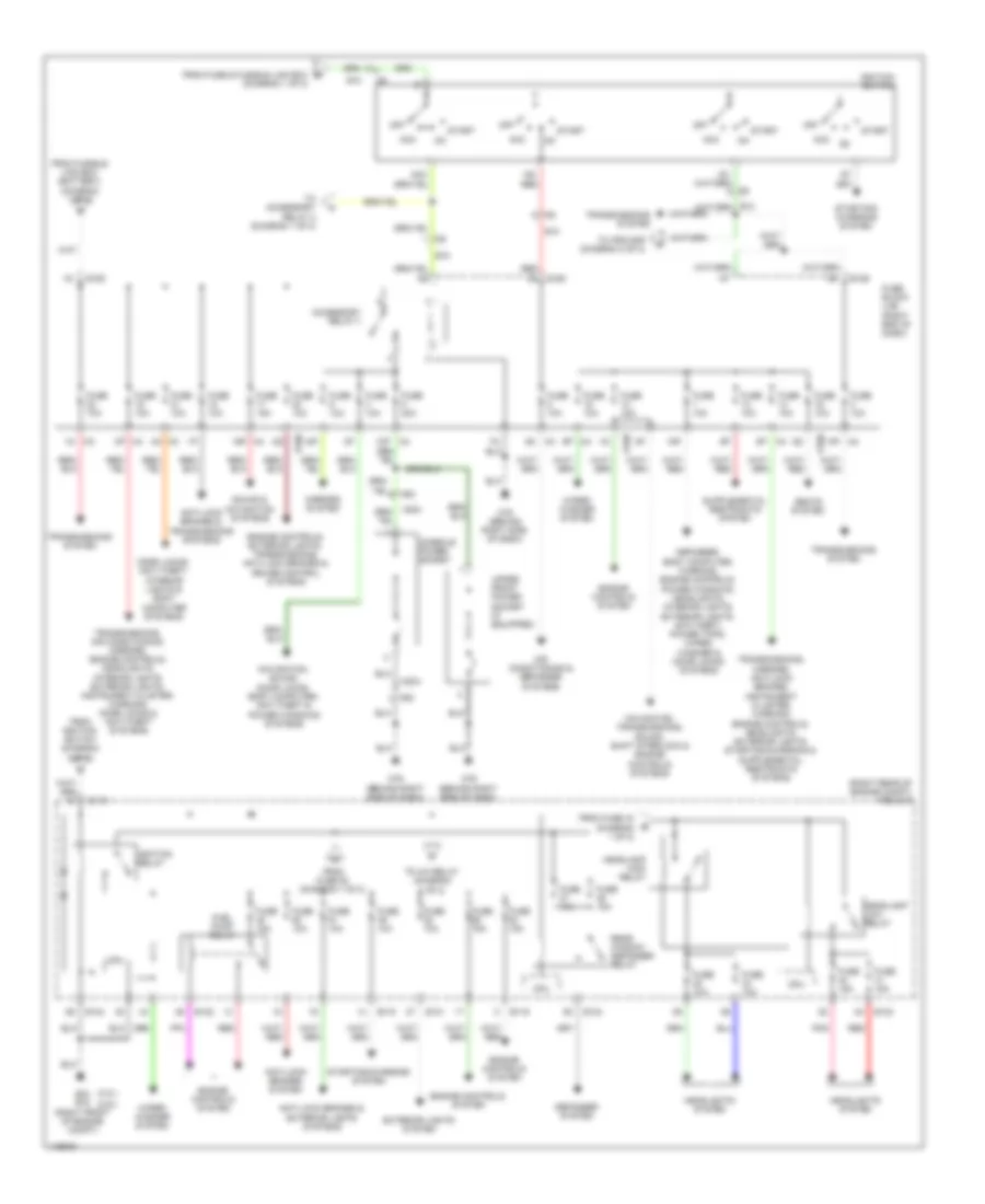 Power Distribution Wiring Diagram (2 of 2) for Nissan Frontier PRO-4X 2014