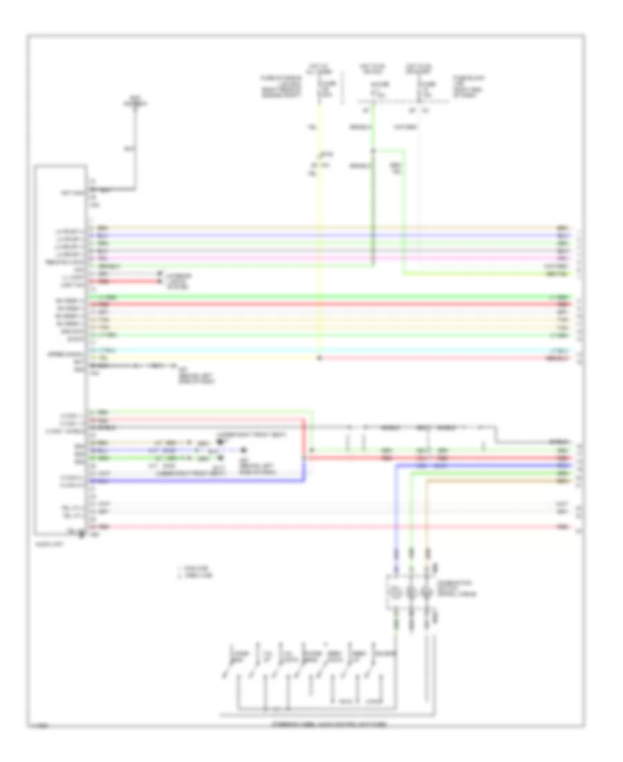 Base Radio Wiring Diagram 1 of 2 for Nissan Frontier PRO 4X 2014