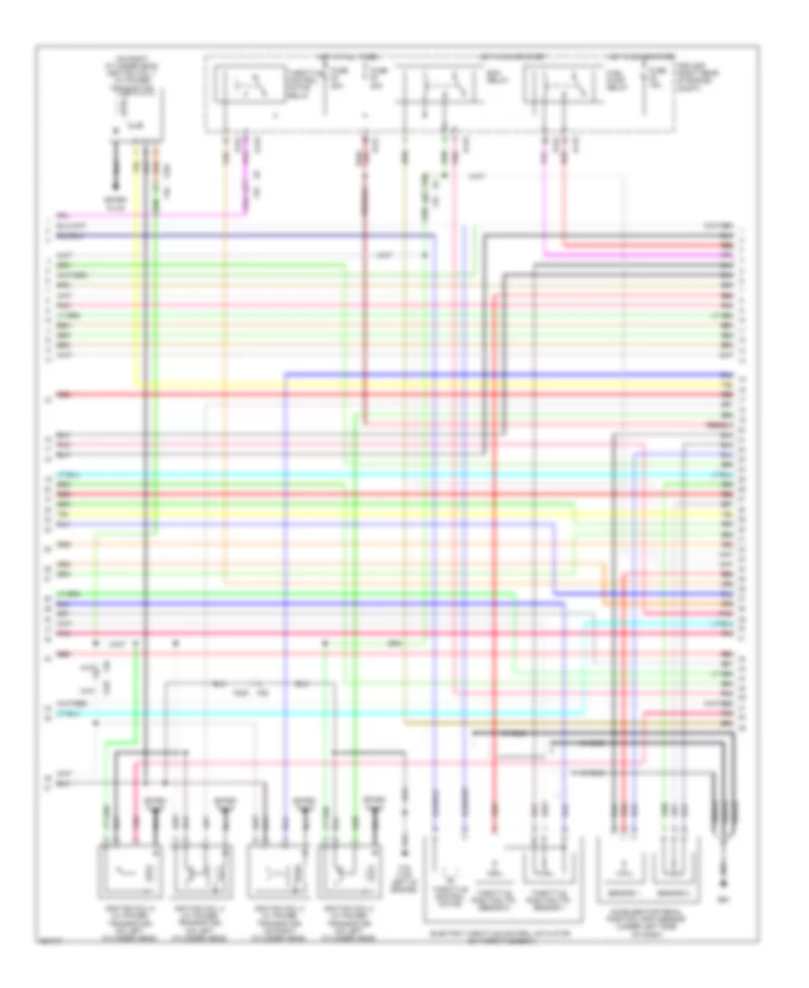 4.0L, Engine Performance Wiring Diagram (2 of 4) for Nissan Xterra PRO-4X 2011