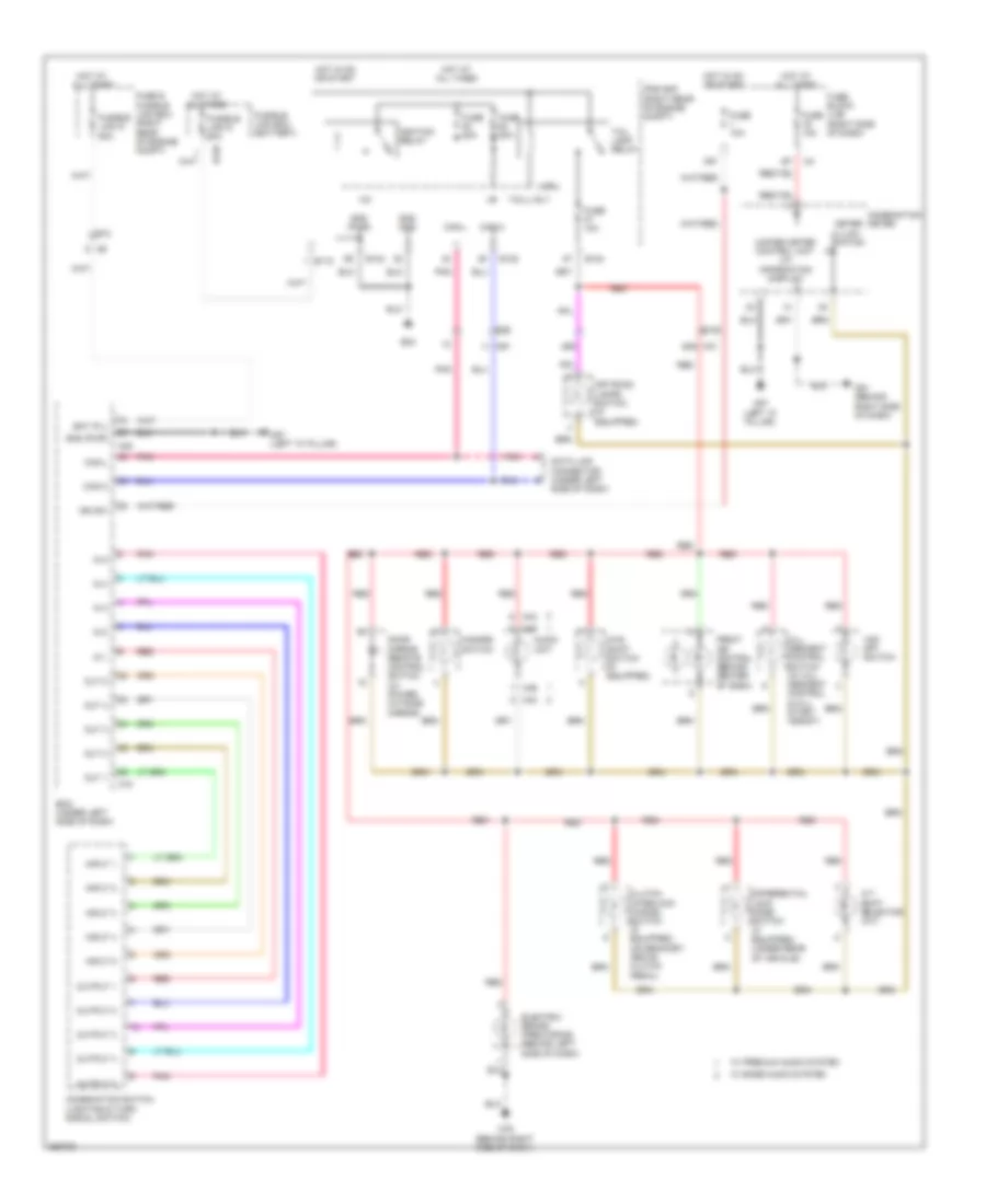 Instrument Illumination Wiring Diagram for Nissan Xterra PRO-4X 2011