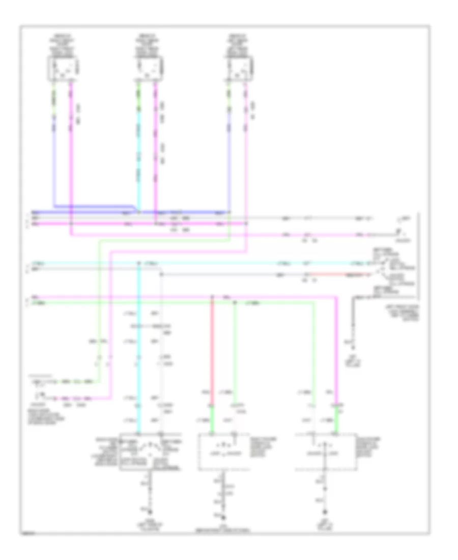 Door Lock Wiring Diagram (2 of 2) for Nissan Xterra PRO-4X 2011