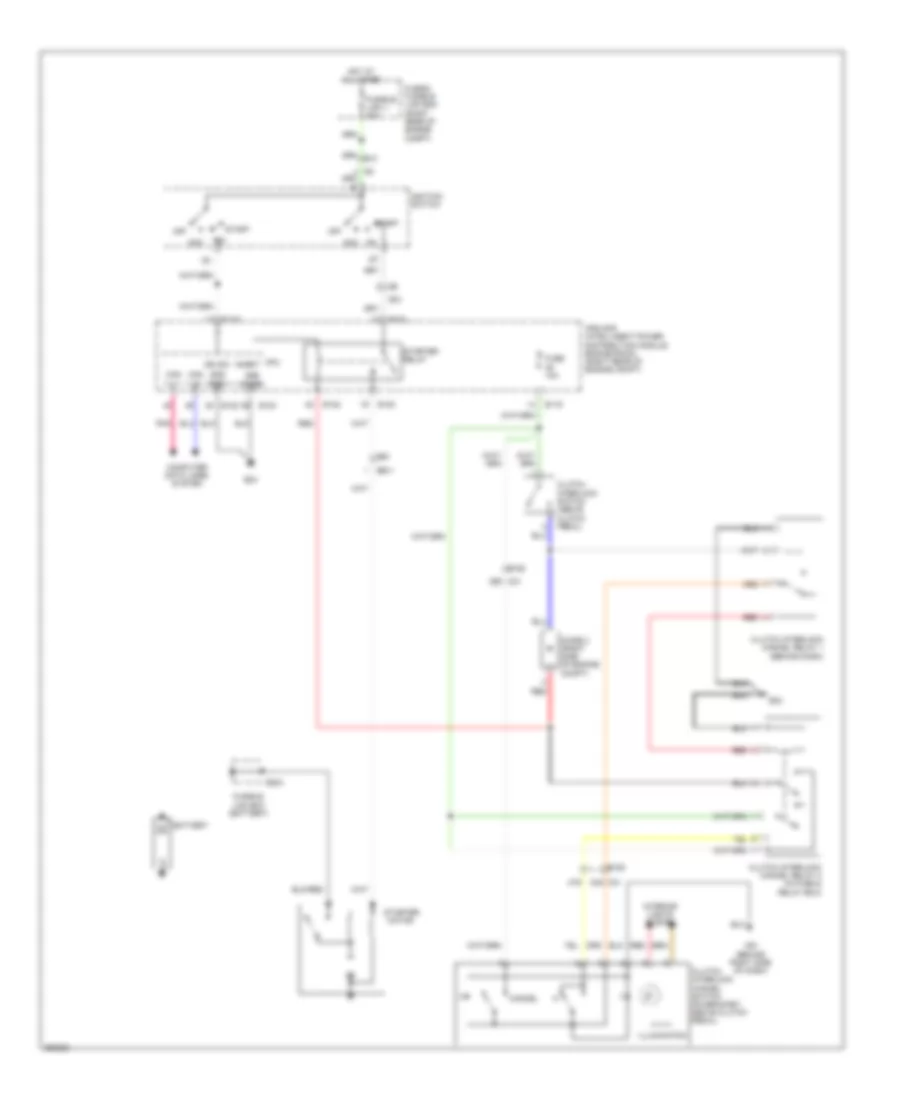 Starting Wiring Diagram, MT with Clutch Interlock Cancellation for Nissan Xterra PRO-4X 2011
