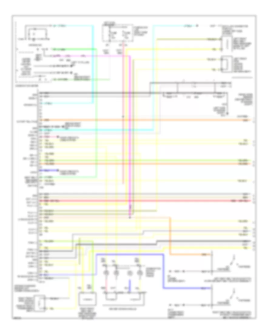 Supplemental Restraints Wiring Diagram 1 of 2 for Nissan Xterra PRO 4X 2011