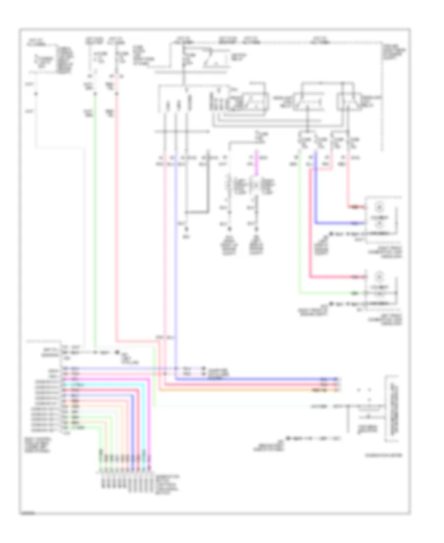 Headlights Wiring Diagram, without DRL for Nissan Xterra X 2009
