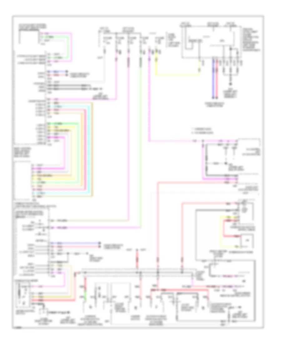 Instrument Illumination Wiring Diagram (1 of 2) for Nissan Rogue S 2014