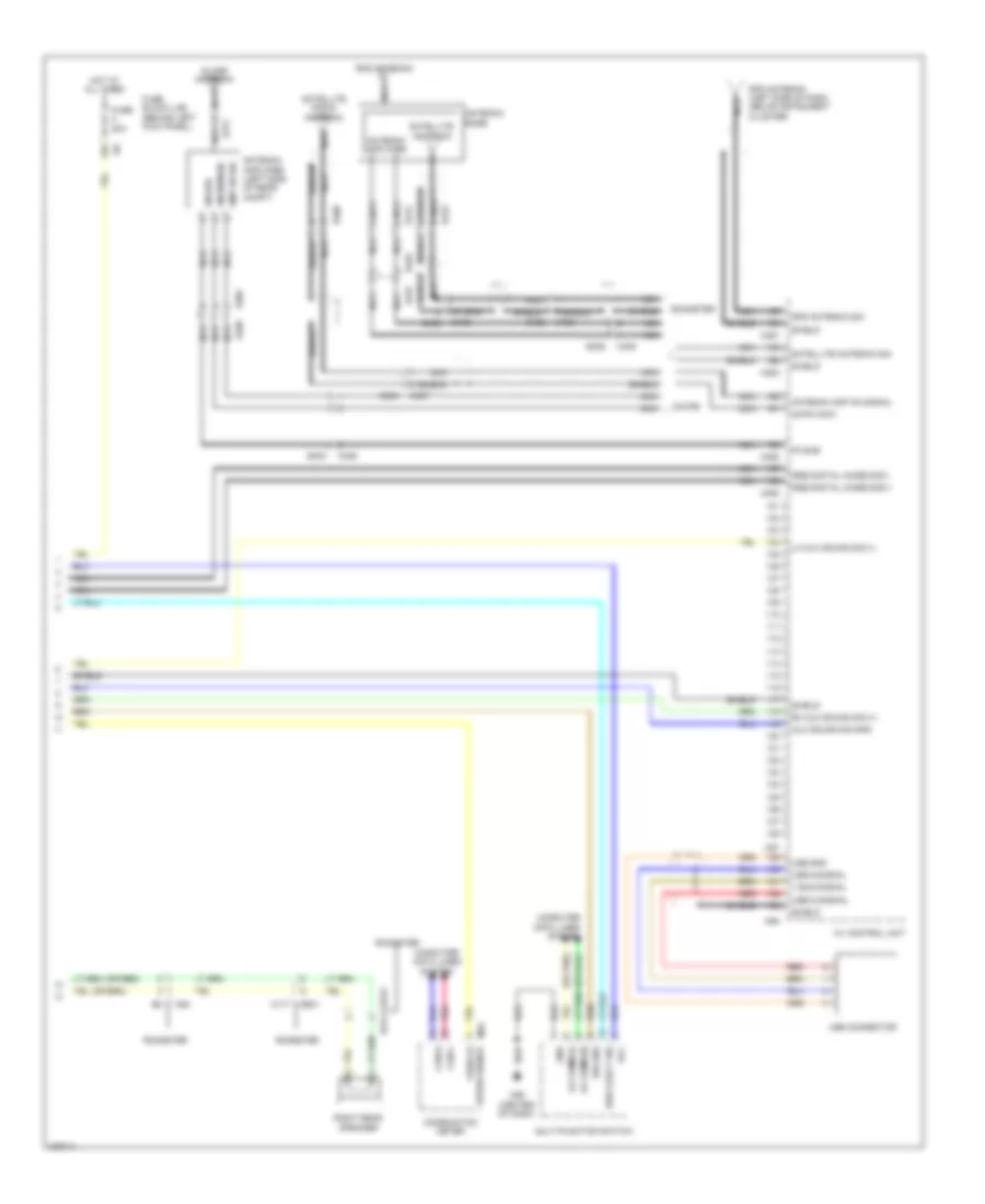 Navigation Wiring Diagram 4 of 4 for Nissan 370Z 2013
