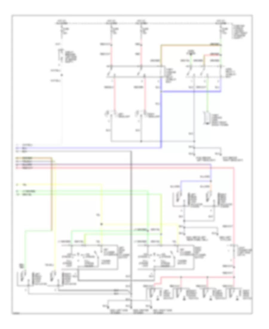 Anti-theft Wiring Diagram, USA (2 of 2) for Nissan Sentra 1996