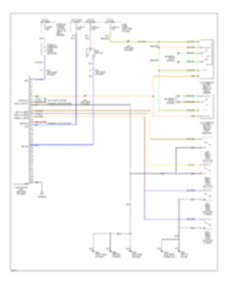 Time Control Unit Wiring Diagram for Nissan Sentra 1996