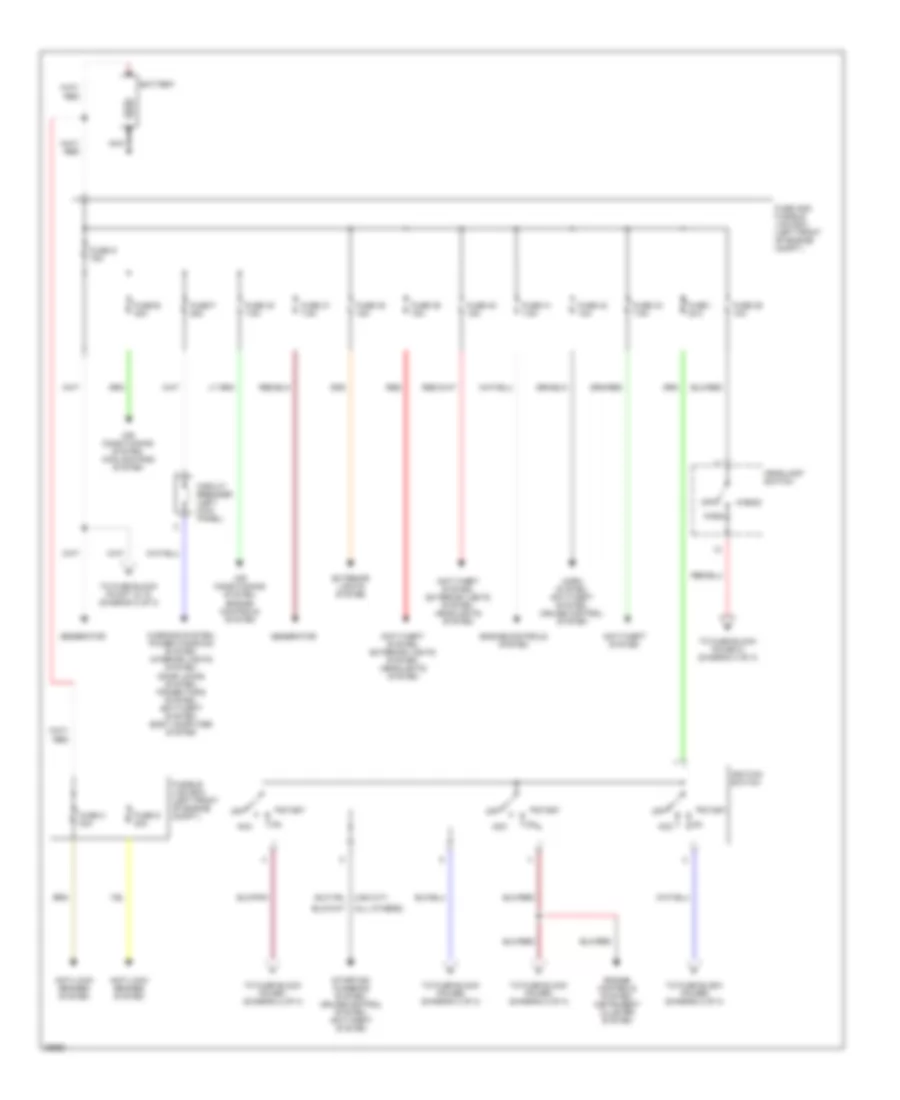 Power Distribution Wiring Diagram 1 of 3 for Nissan Sentra 1996