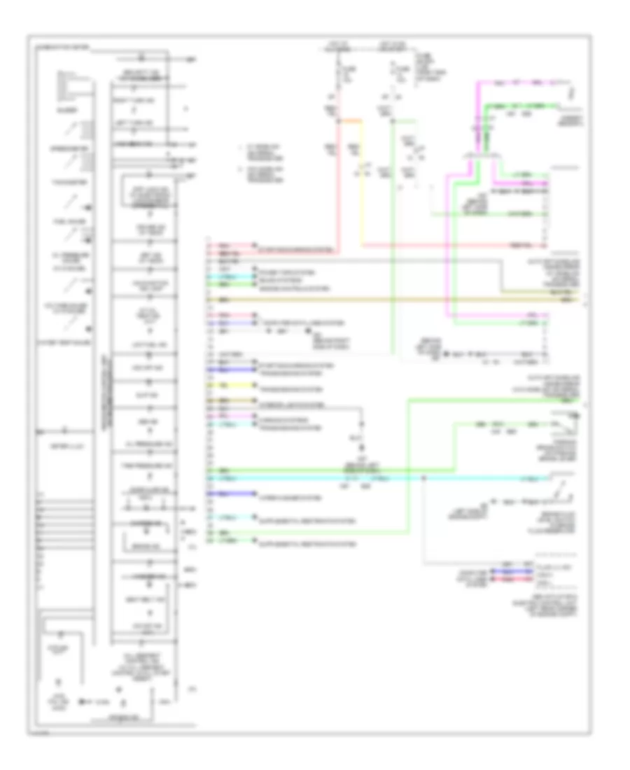 Instrument Cluster Wiring Diagram 1 of 2 for Nissan Frontier S 2014