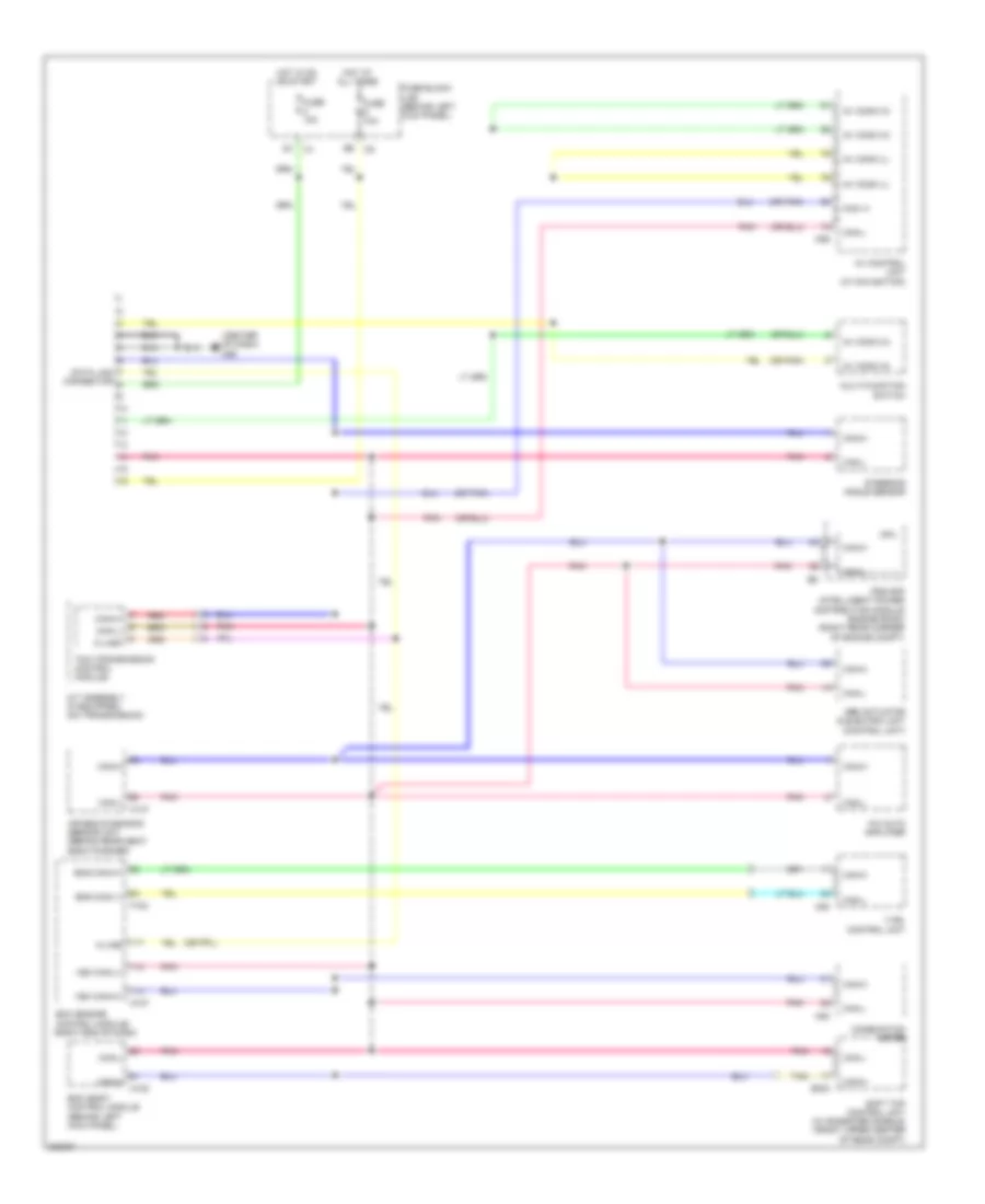 Computer Data Lines Wiring Diagram for Nissan 370Z 2010