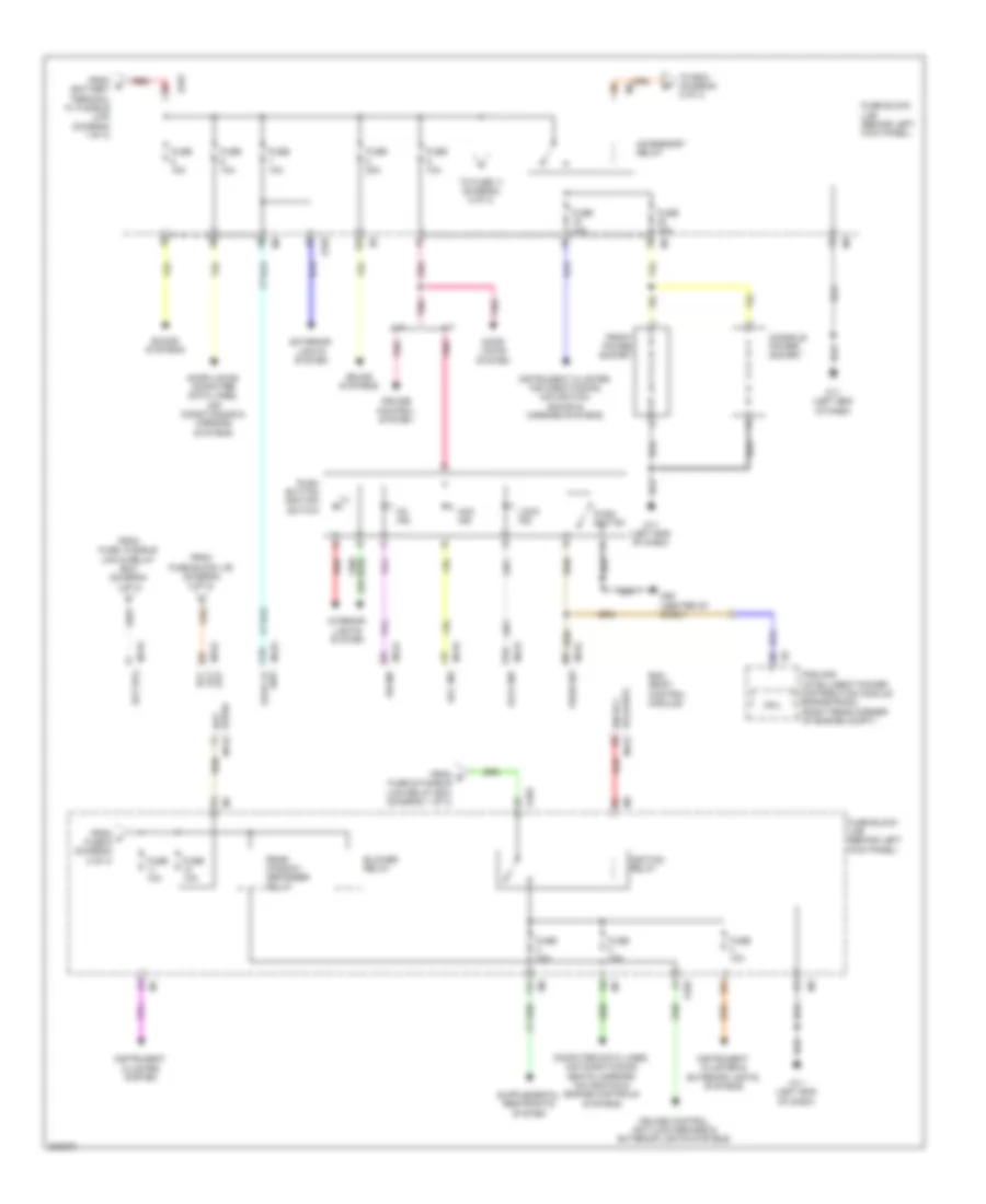 Power Distribution Wiring Diagram 2 of 3 for Nissan 370Z 2010