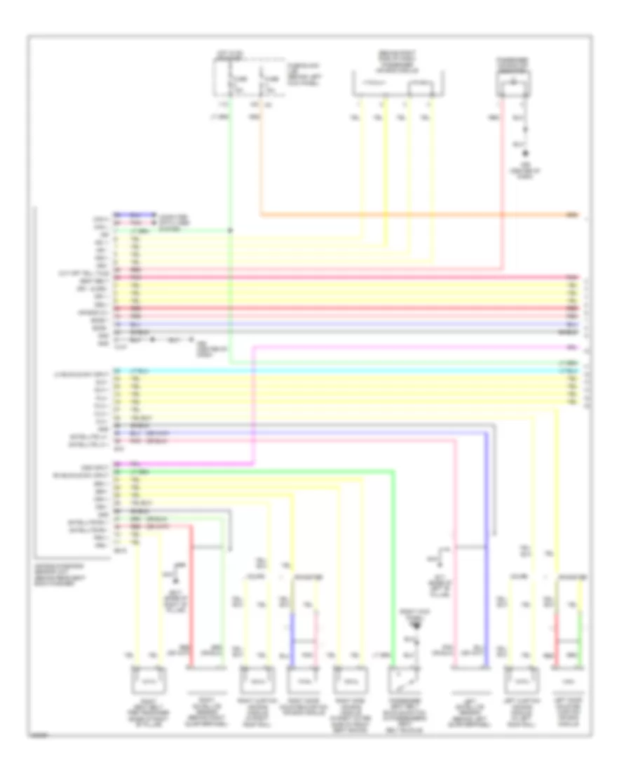 Supplemental Restraints Wiring Diagram 1 of 2 for Nissan 370Z 2010