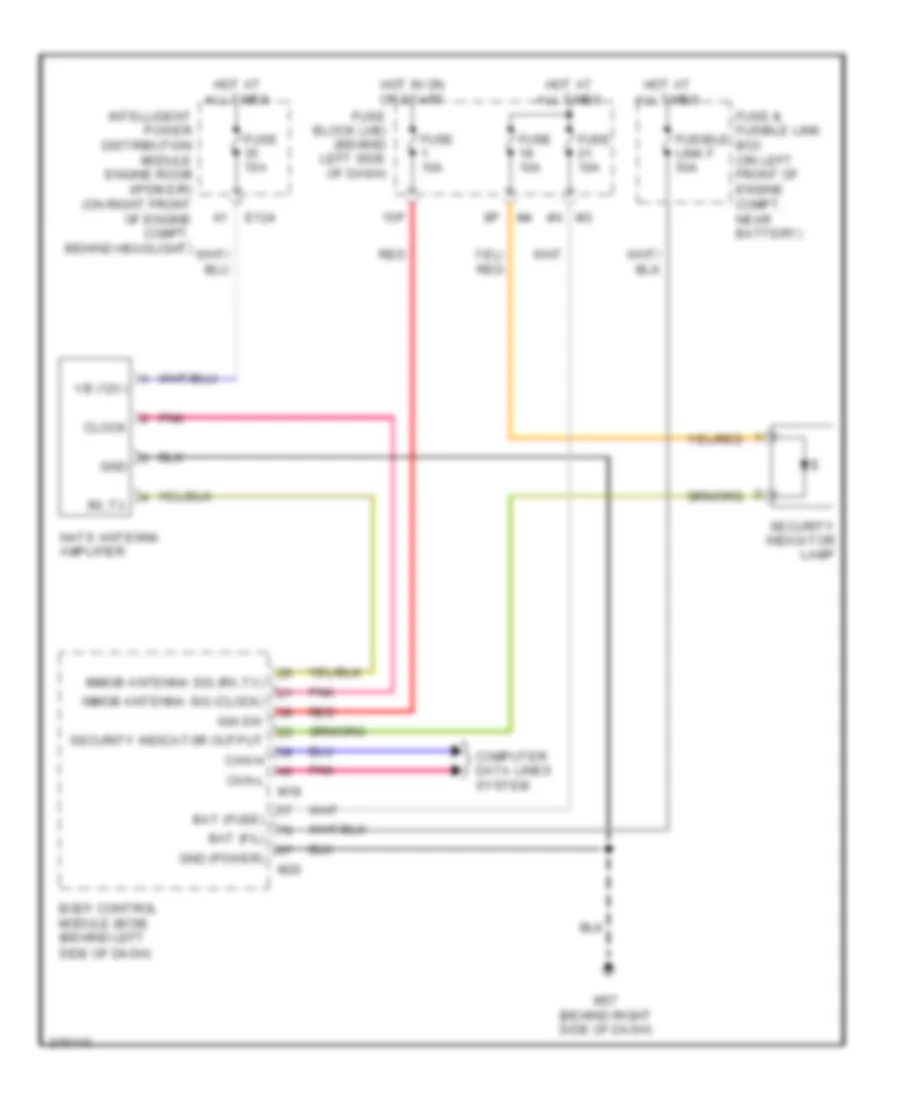 Immobilizer Wiring Diagram for Nissan Altima SE-R 2005