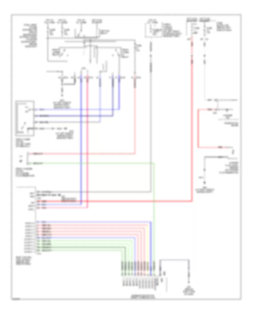 Электросхема стеклоочистителя, дворников и омывателя для Nissan Altima SE-R 2005