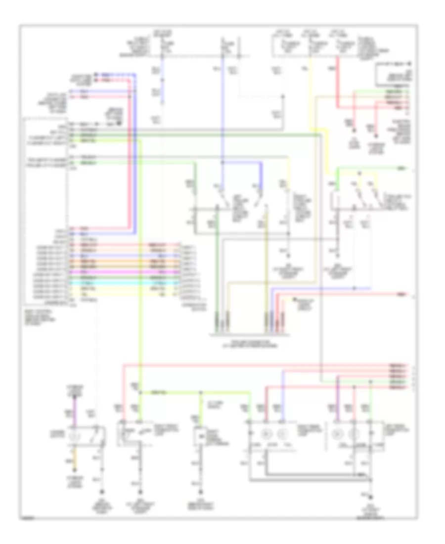 Exterior Lamps  Trailer Connector Wiring Diagram (1 of 2) for Nissan Titan LE 2007