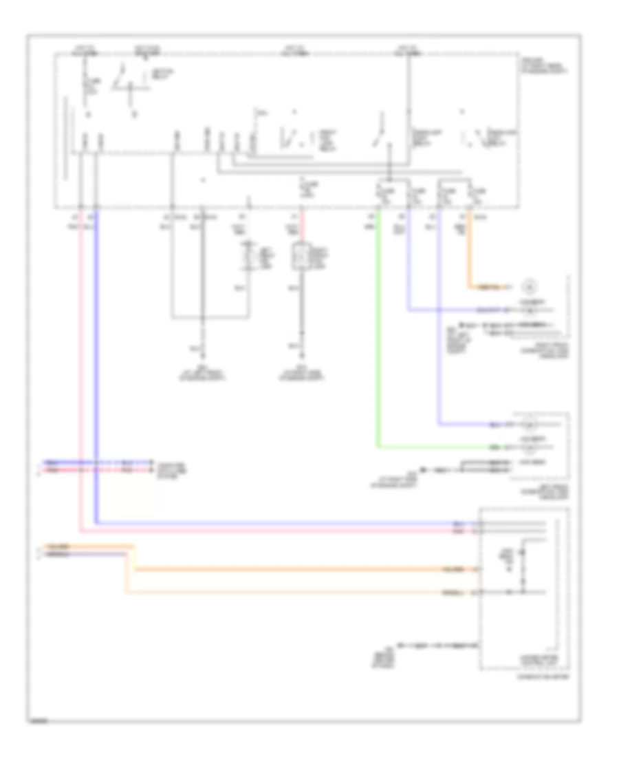 Headlamps Wiring Diagram, without DRL (2 of 2) for Nissan Titan LE 2007