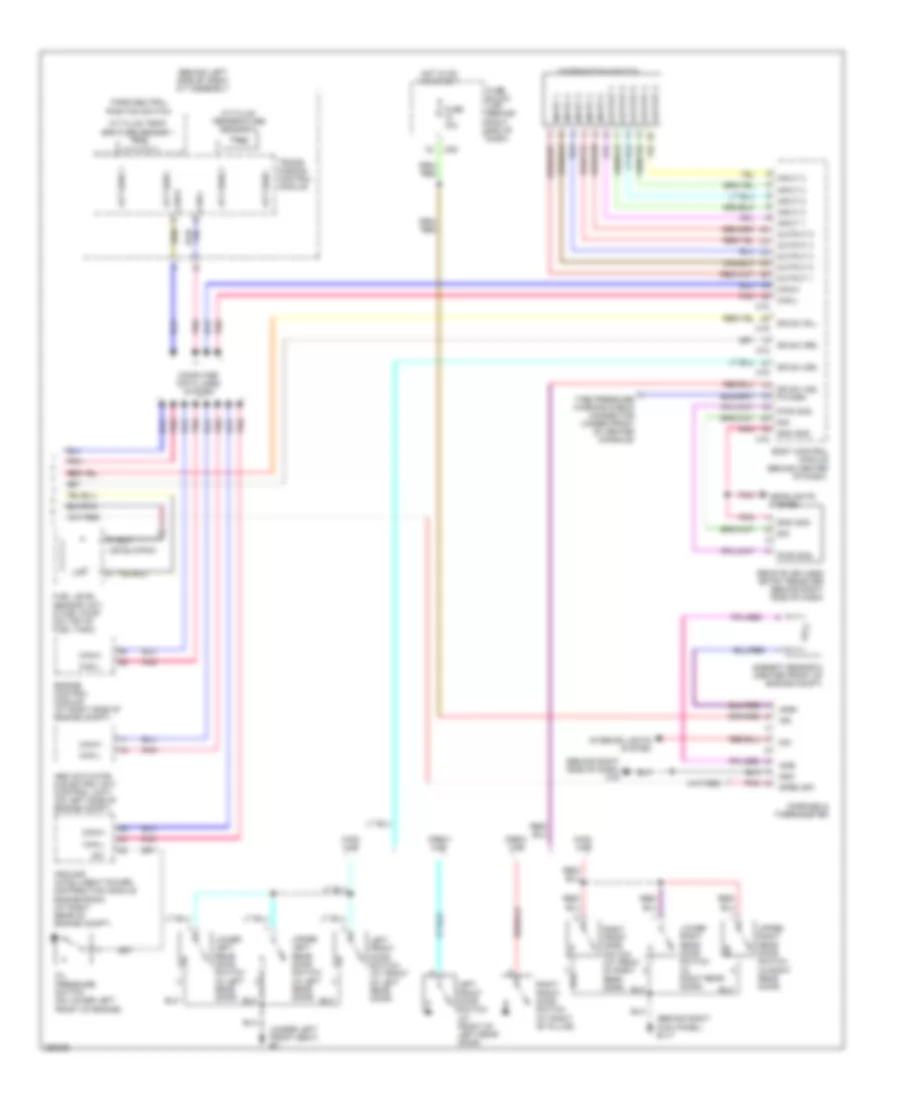Instrument Cluster Wiring Diagram (2 of 2) for Nissan Titan LE 2007
