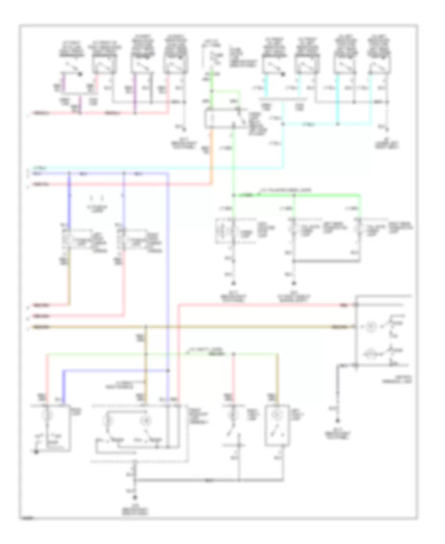 Courtesy Lamps Wiring Diagram 2 of 2 for Nissan Titan LE 2007