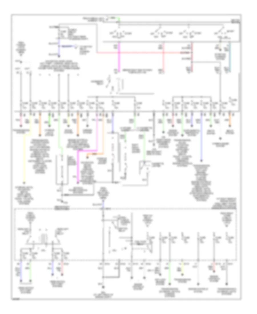 Power Distribution Wiring Diagram (2 of 2) for Nissan Titan LE 2007