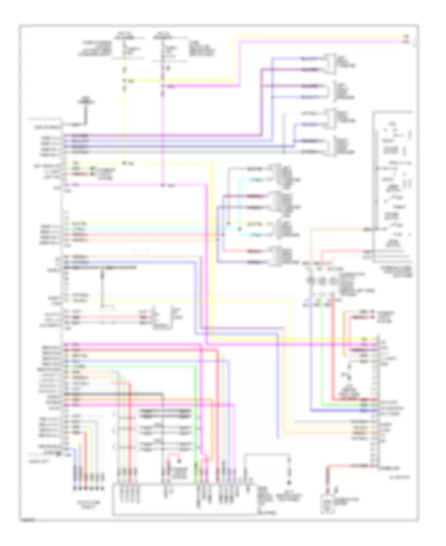 Mid Line Radio Wiring Diagram 1 of 2 for Nissan Titan LE 2007