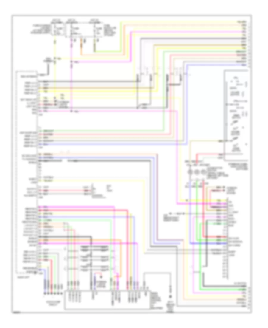 Premium Radio Wiring Diagram, with Navigation (1 of 3) for Nissan Titan LE 2007